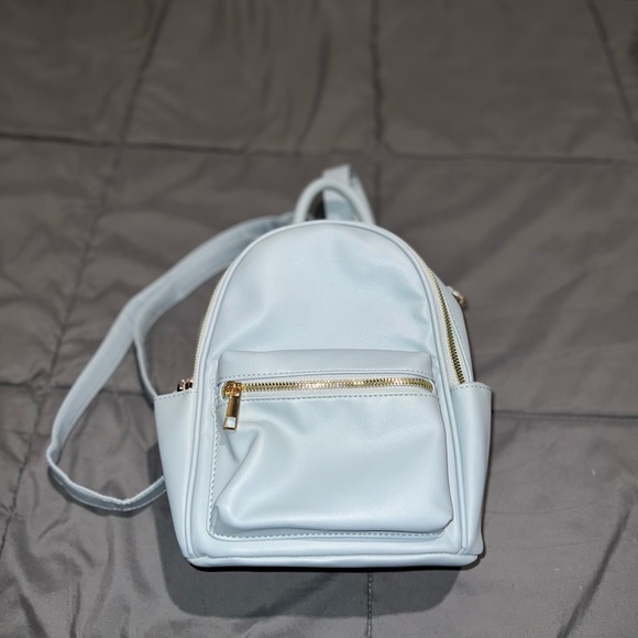 Light Blue Mini Backpack - Picture 1 of 8
